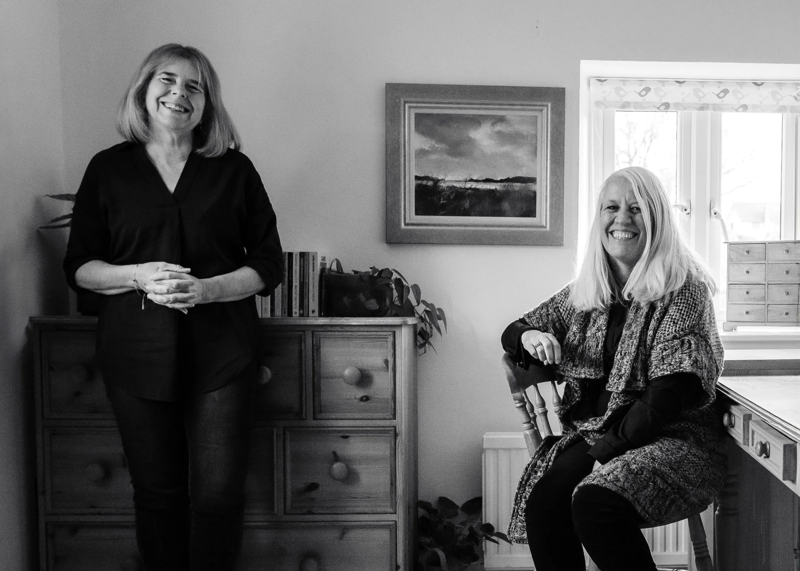 Karen Downes and Caroline Buckley of SeaGlassSelf, counselling and coaching in Mid Devon